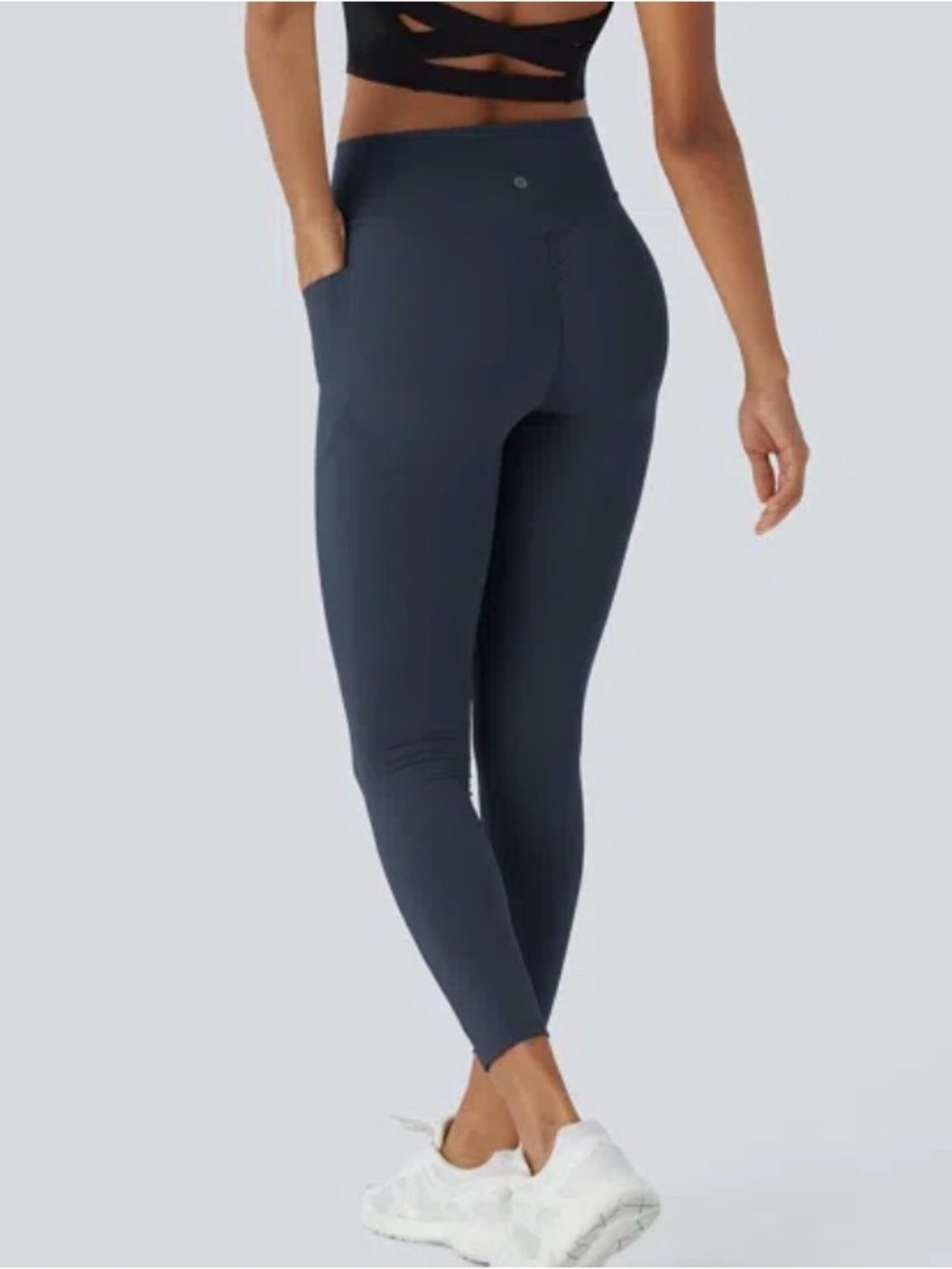 Halara UltraSculpt High Waisted Scrunch Butt Lifting Leggings Small Blue NEW